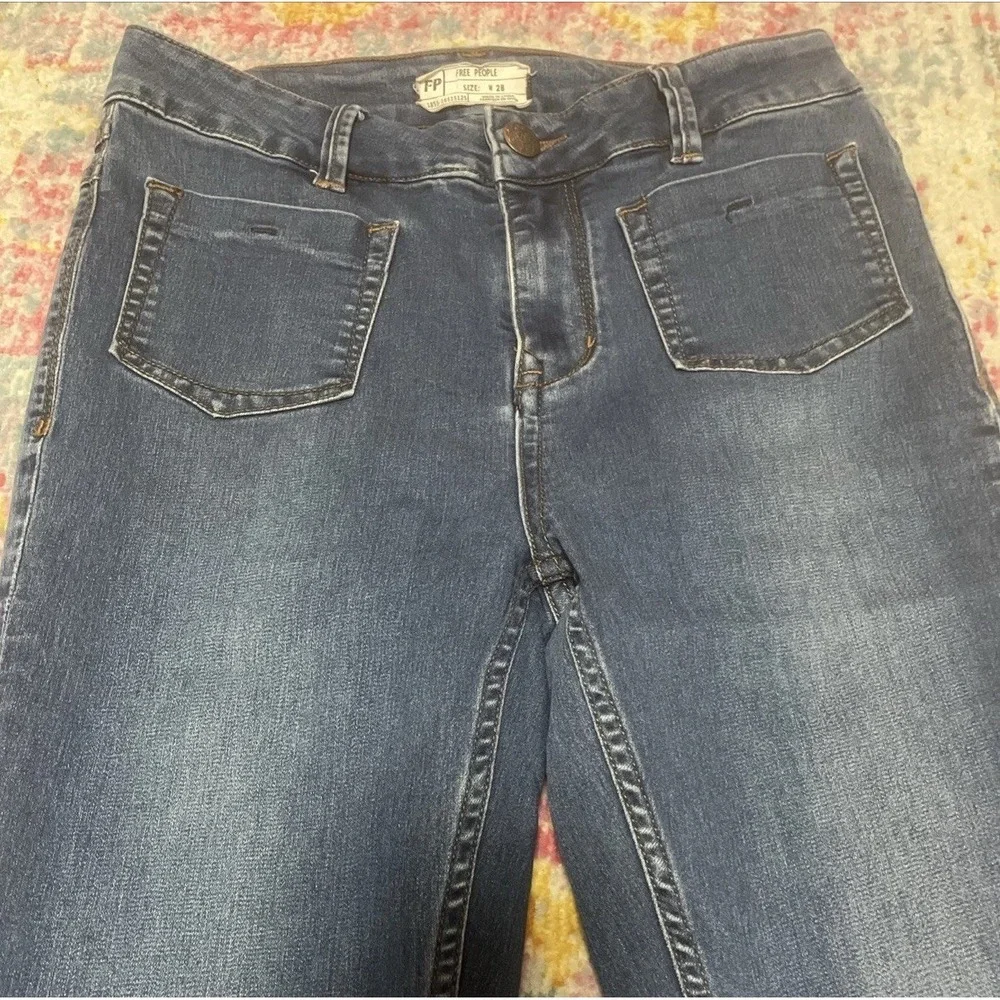 Free People Jeans Womens Size 28 Stretch Skinny Tapered 61855 16515125